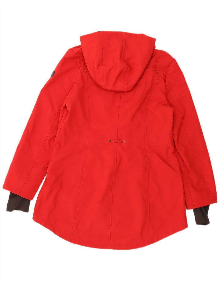 Γυναικείο μπουφάν βροχής με κουκούλα French Connection UK 14 Large Red