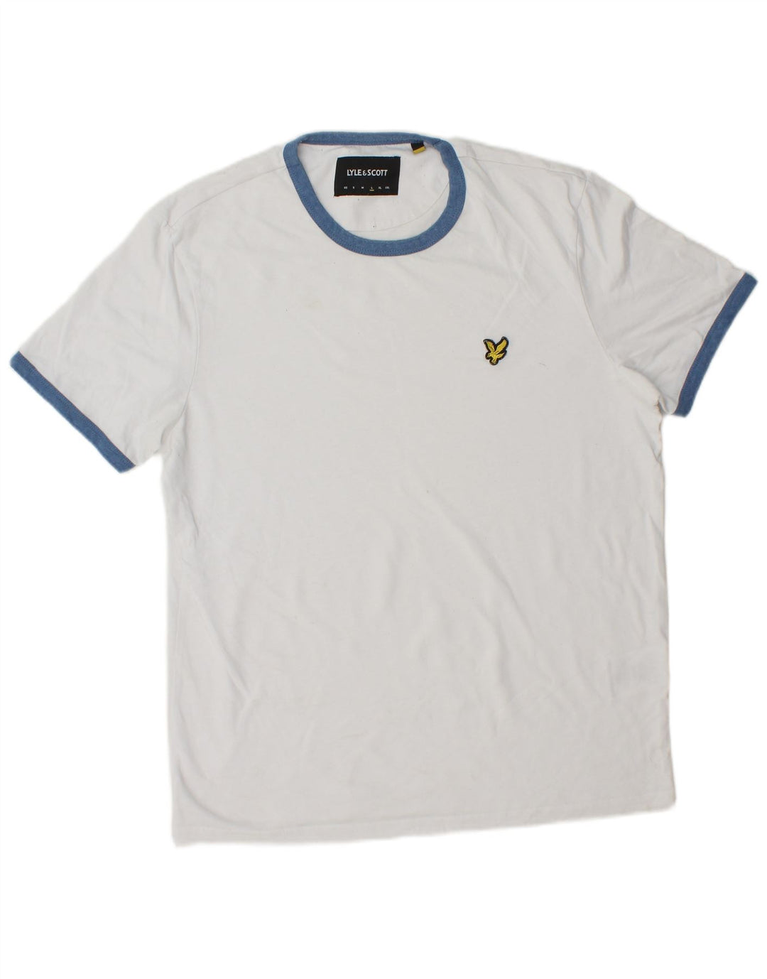 Ανδρικό T-Shirt LYLE & SCOTT Top Large White Βαμβακερό