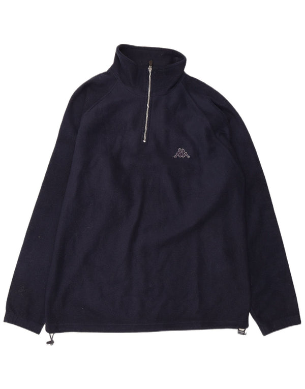 KAPPA Ανδρικό φερμουάρ με φερμουάρ Fleece Jumper Medium Navy Blue Polyester