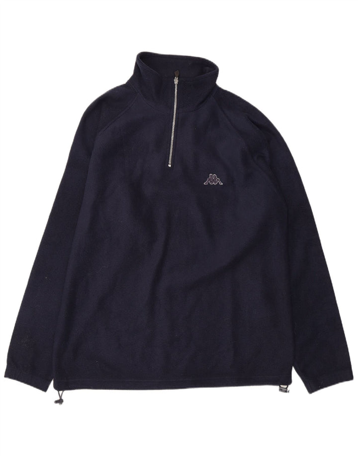KAPPA Ανδρικό φερμουάρ με φερμουάρ Fleece Jumper Medium Navy Blue Polyester