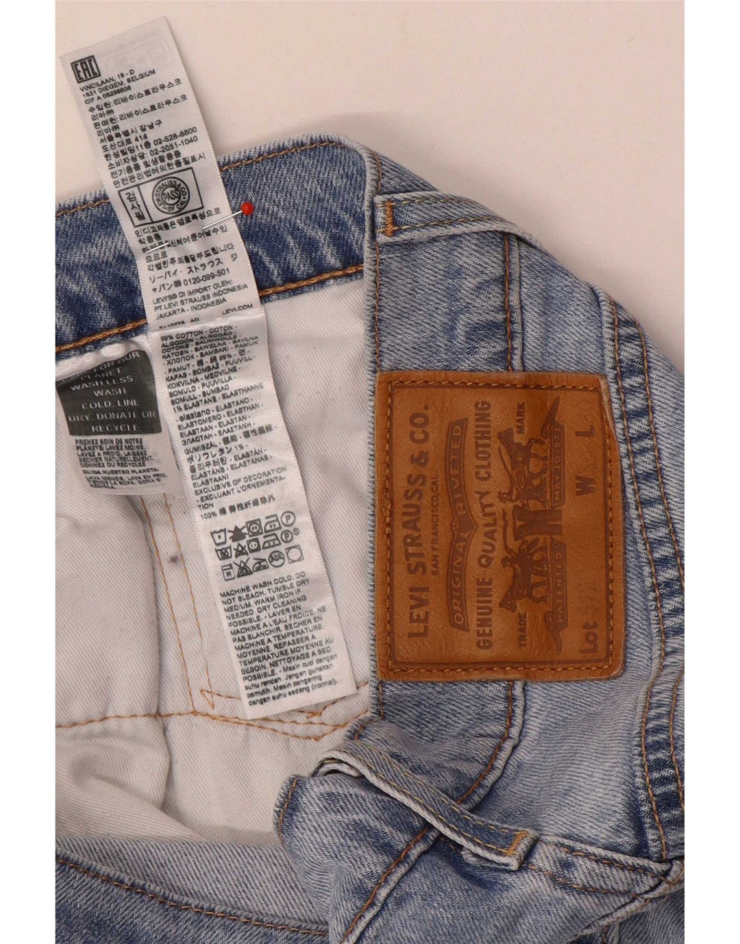 Levi's Mens 511 Slim Jeans W30 L30 Blue Cotton