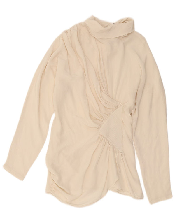 Pancaldi & B Γυναικεία Μπλούζα Τοπ UK 10 Small Off White Silk