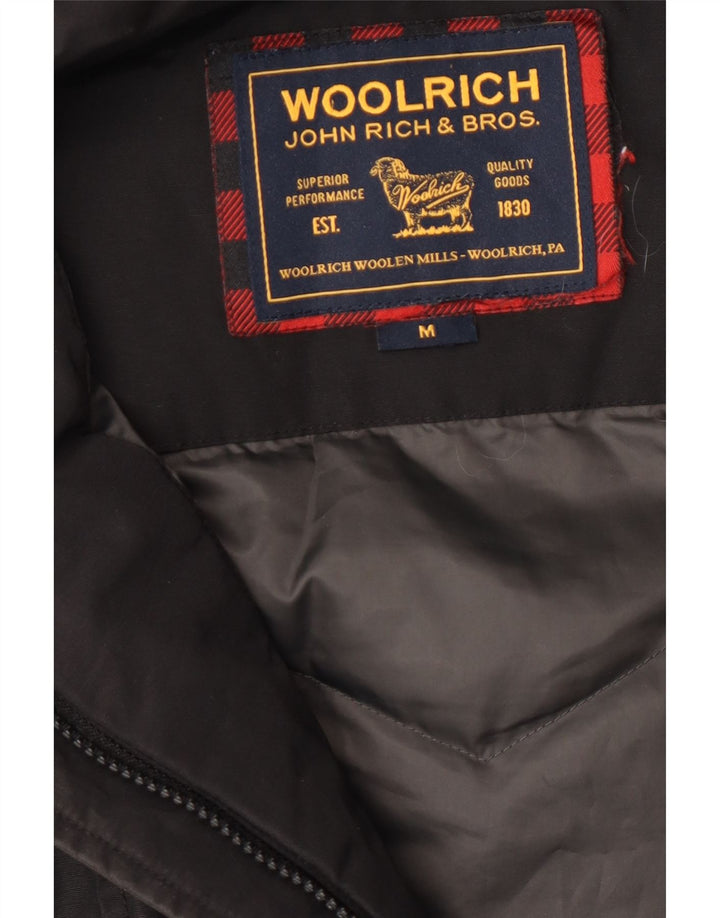 Woolrich Γυναικείο μπουφάν με κουκούλα UK 12 Medium Black