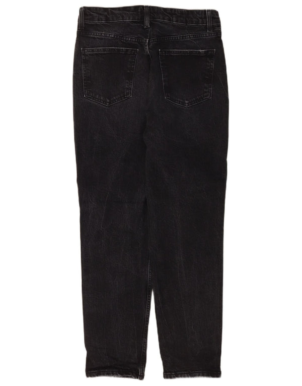 Zara γυναικείο ψηλόμεσο τζιν EU 38 Small W28 L27 μαύρο βαμβακερό