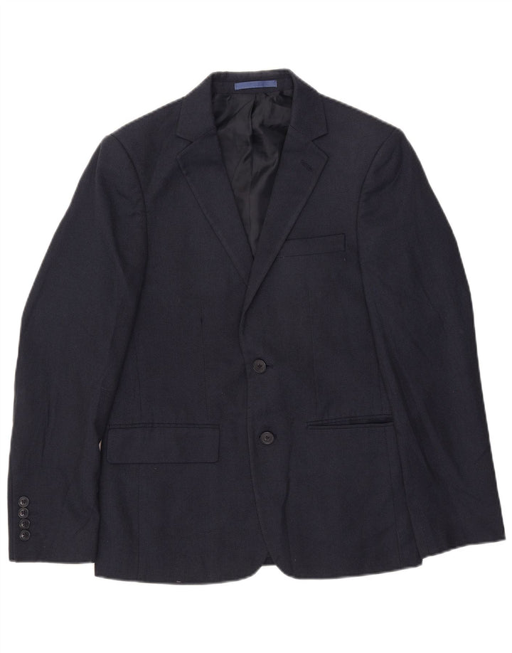 Marks & Spencer Ανδρικό μπουφάν μπλέιζερ με 2 κουμπιά Slim Fit UK 36 Small Navy Blue