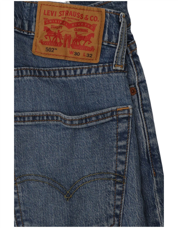 Levi's Mens 502 Tapered Jeans W30 L32 Blue Cotton