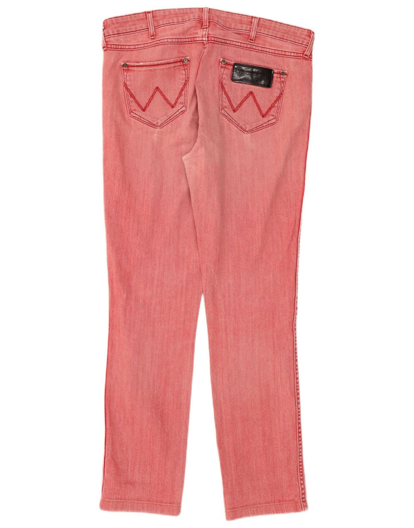 Wrangler Womens Lia Seasonal WD Slim Jeans W33 L31 Κόκκινο βαμβακερό