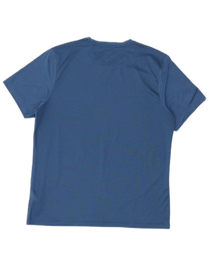 Ανδρικό T-Shirt Reebok Top Large Blue Polyester