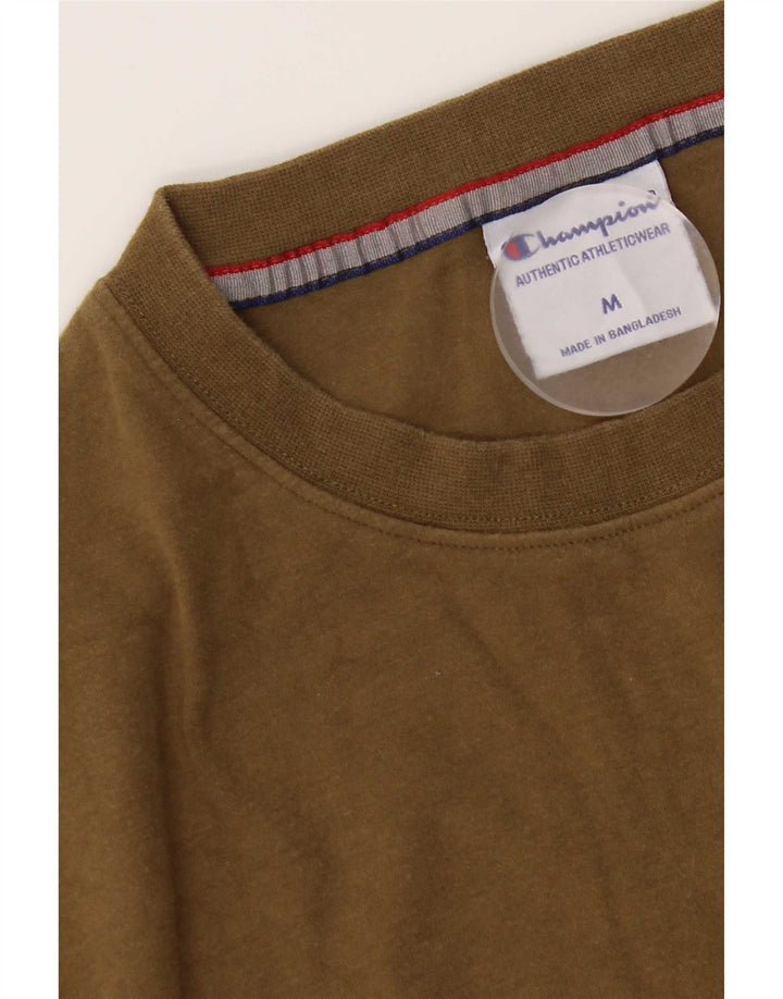 Ανδρικό T-Shirt Champion Top Medium Khaki Cotton