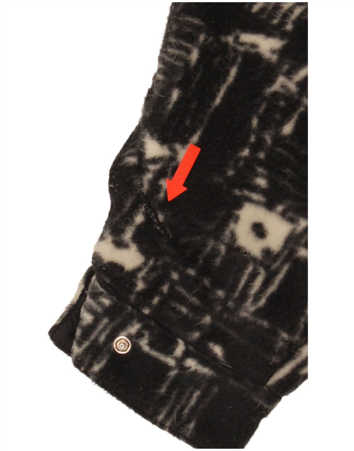 Invicta Ανδρικό Fleece Jacket UK 38 Medium Black Geometric Polyester