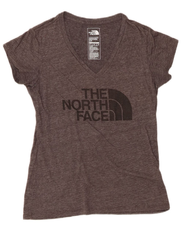 The North Face Γυναικεία Slim Fit Graphic T-shirt Top 10 Small Grey Flecked