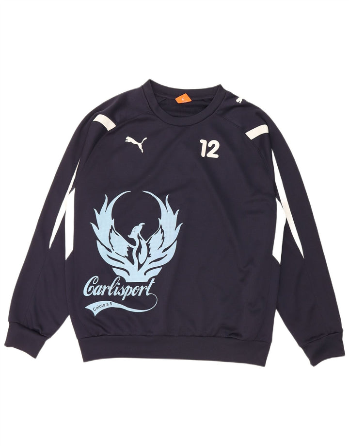 Ανδρικό γραφικό φούτερ Puma Jumper XL Navy Blue Polyester