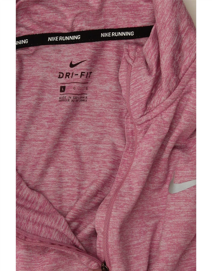 Nike γυναικεία φόρμα πουλόβερ υπερμεγέθη Dri Fit Top UK 16 Large Pink