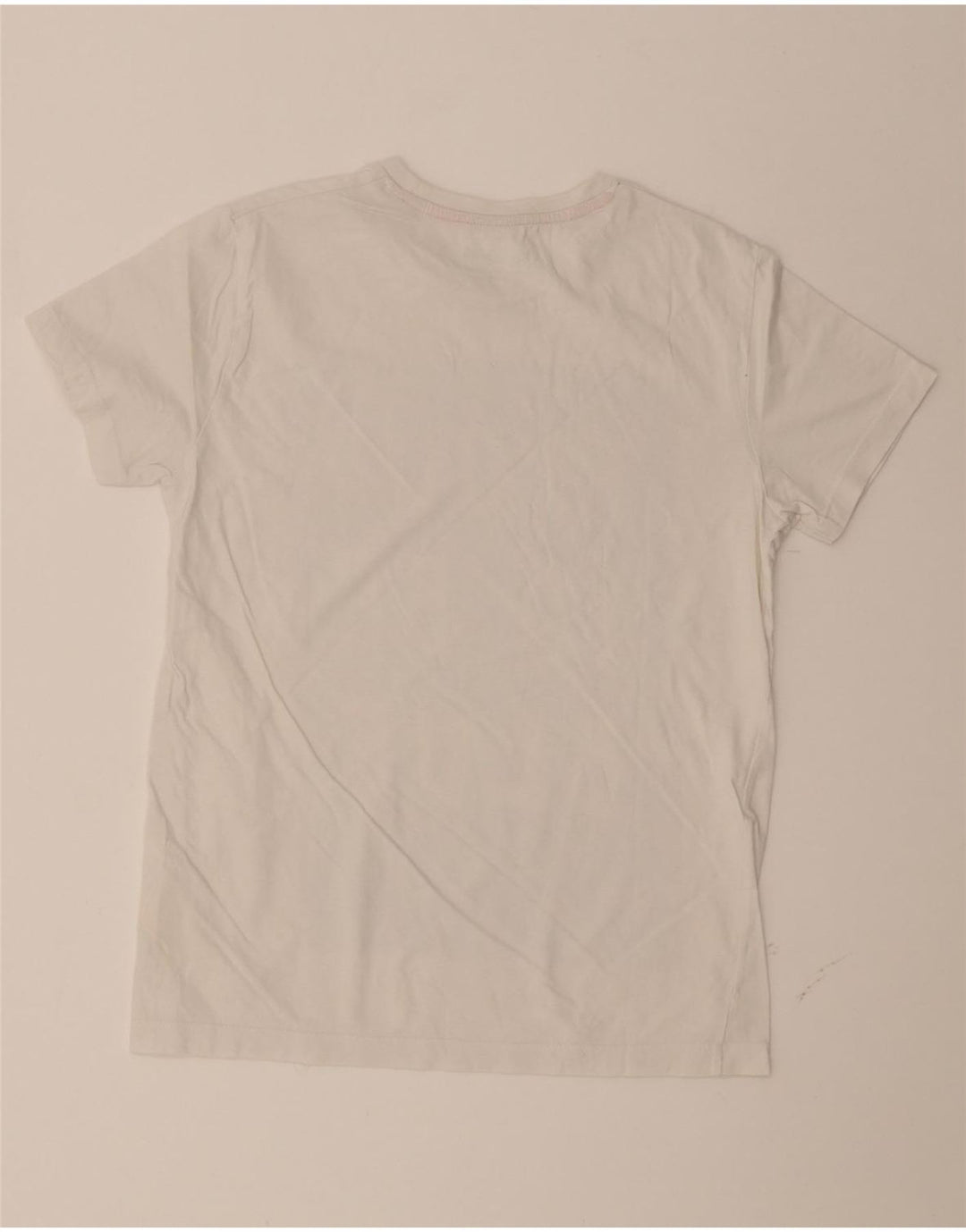 WRANGLER Mens Slim Fit Graphic T-Shirt Top Medium White Cotton Vintage Wrangler and Second-Hand Wrangler from Messina Hembry 