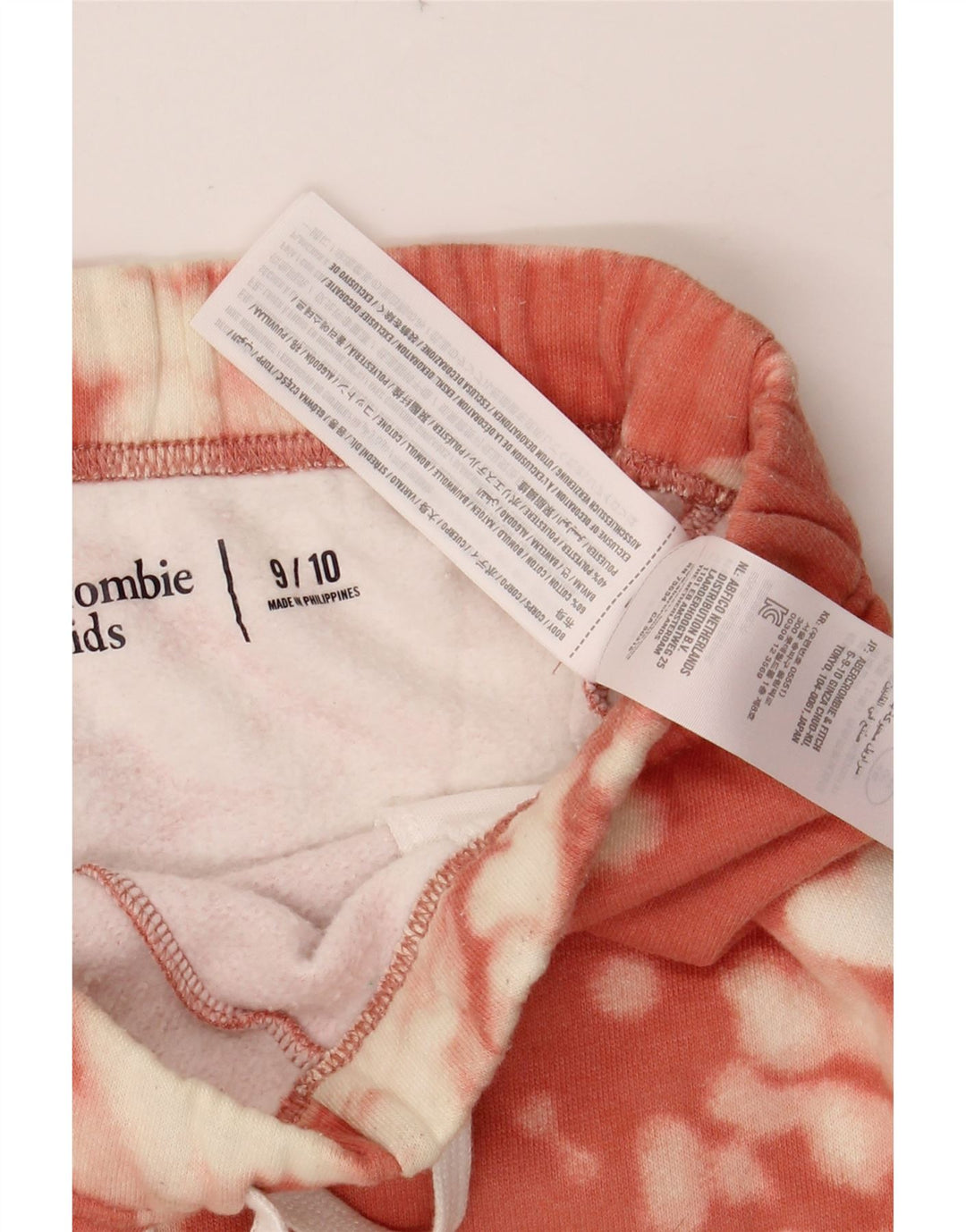 ABERCROMBIE & FITCH για κορίτσια αθλητικά σορτς 9-10 ετών Pink Tie Dye Cotton