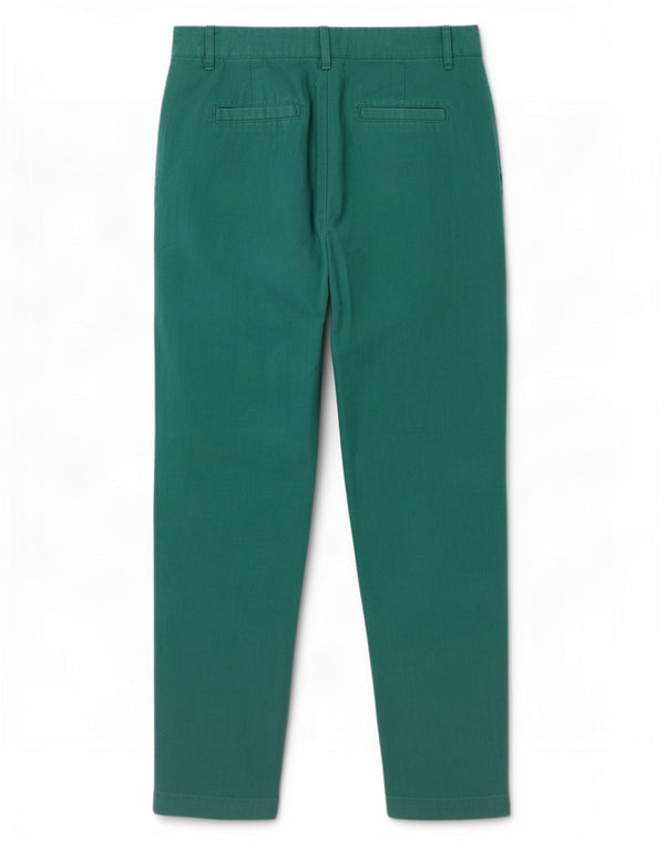 Benetton Γυναικείο κωνικό παντελόνι Chino UK 12 Medium W32 L25 Green Len