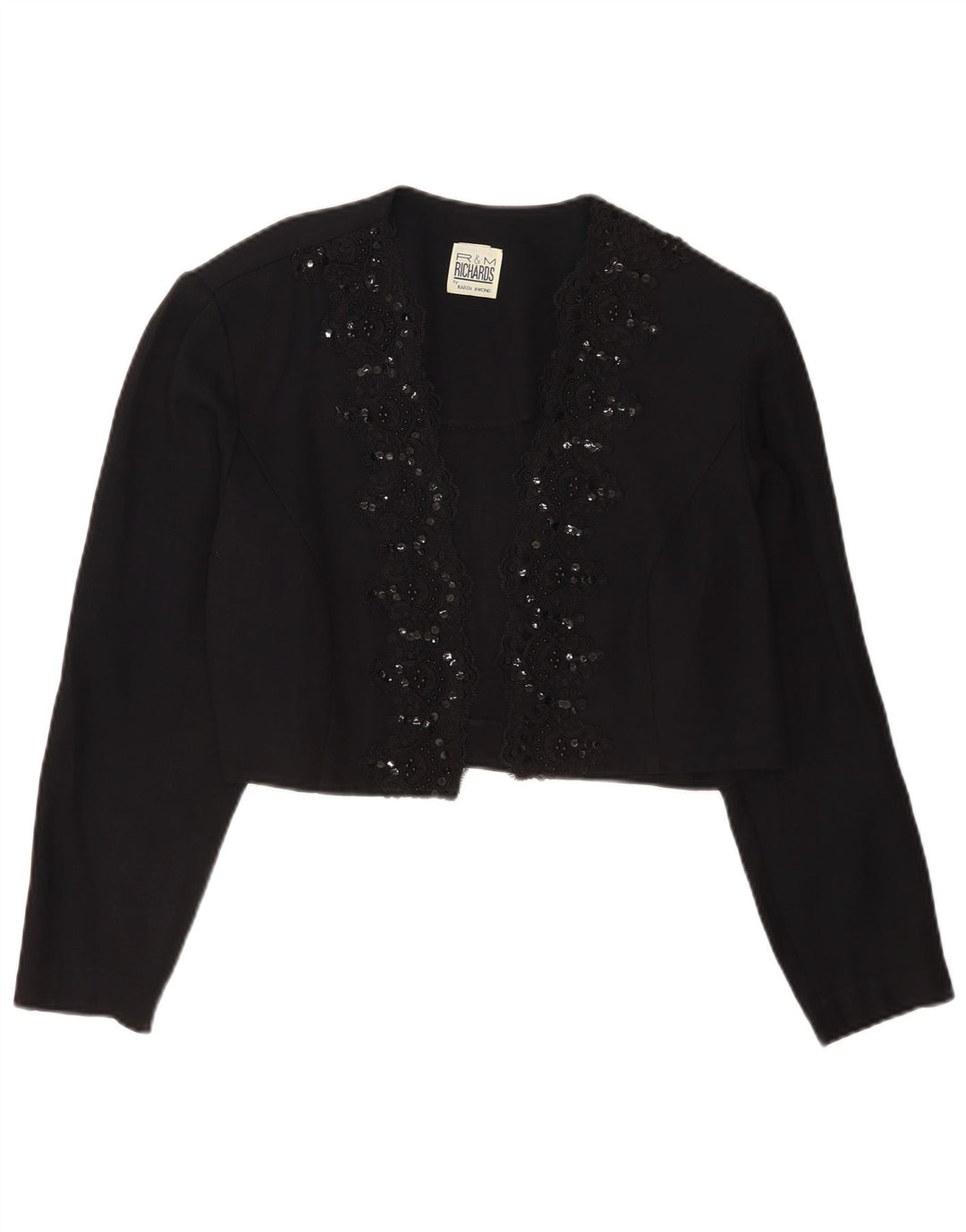 R&M Richards Γυναικείο μπουφάν Bolero UK 14 Medium Black Rayon
