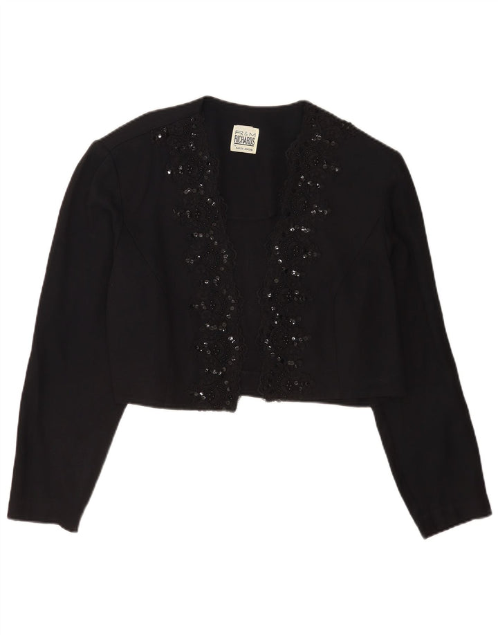 R&M Richards Γυναικείο μπουφάν Bolero UK 14 Medium Black Rayon
