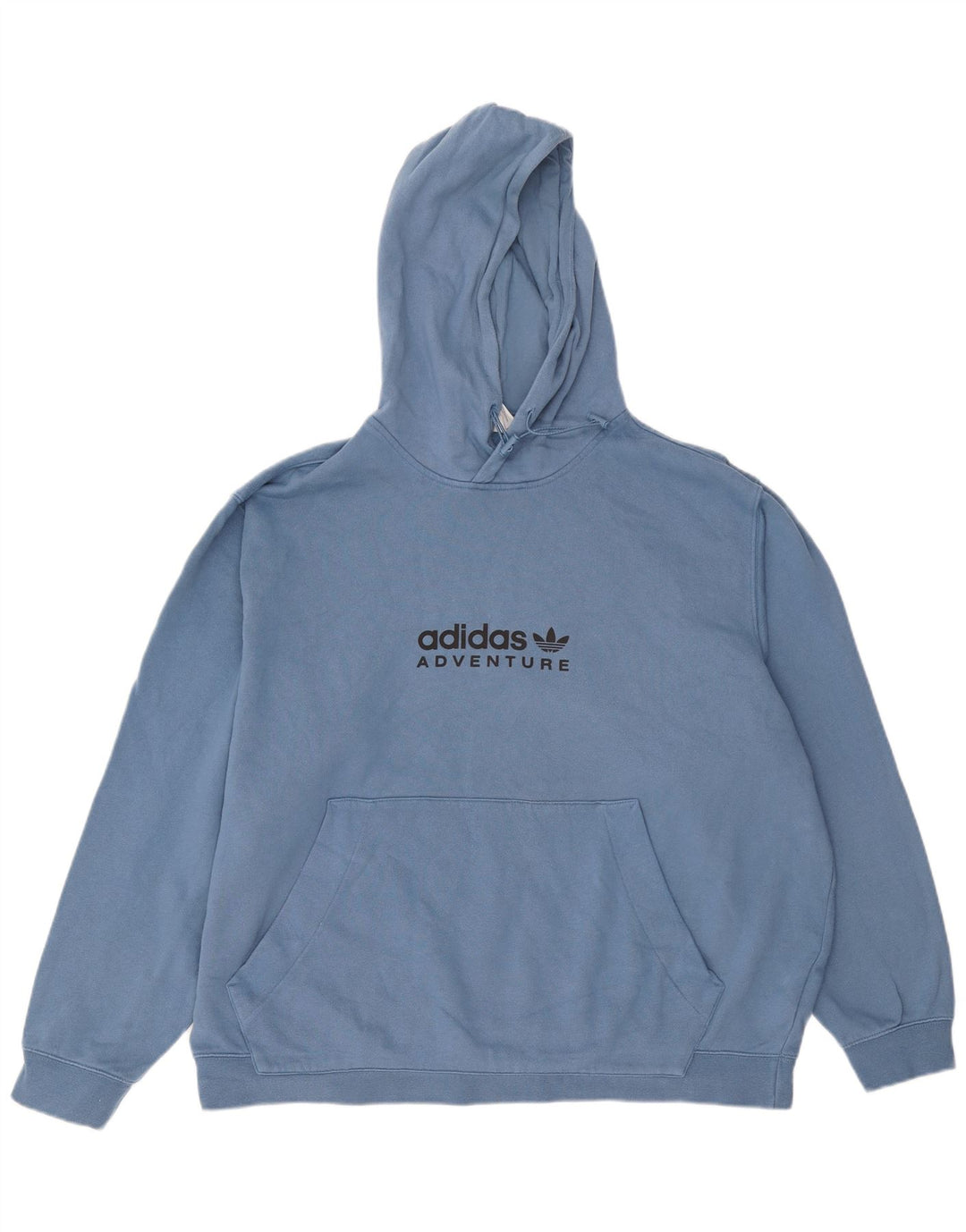 ADIDAS Ανδρικό Adventure Graphic Hoodie Jumper 2XL Μπλε βαμβακερό