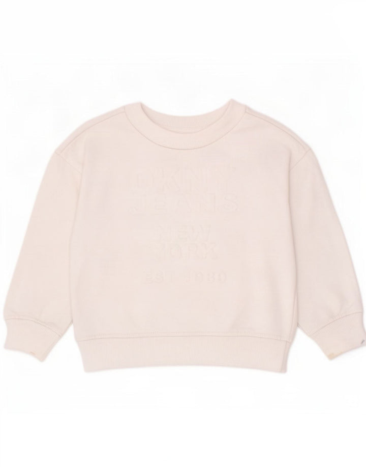 Γραφικό Φούτερ Dkny Boys Jumper 2-3 ετών Λευκό βαμβακερό