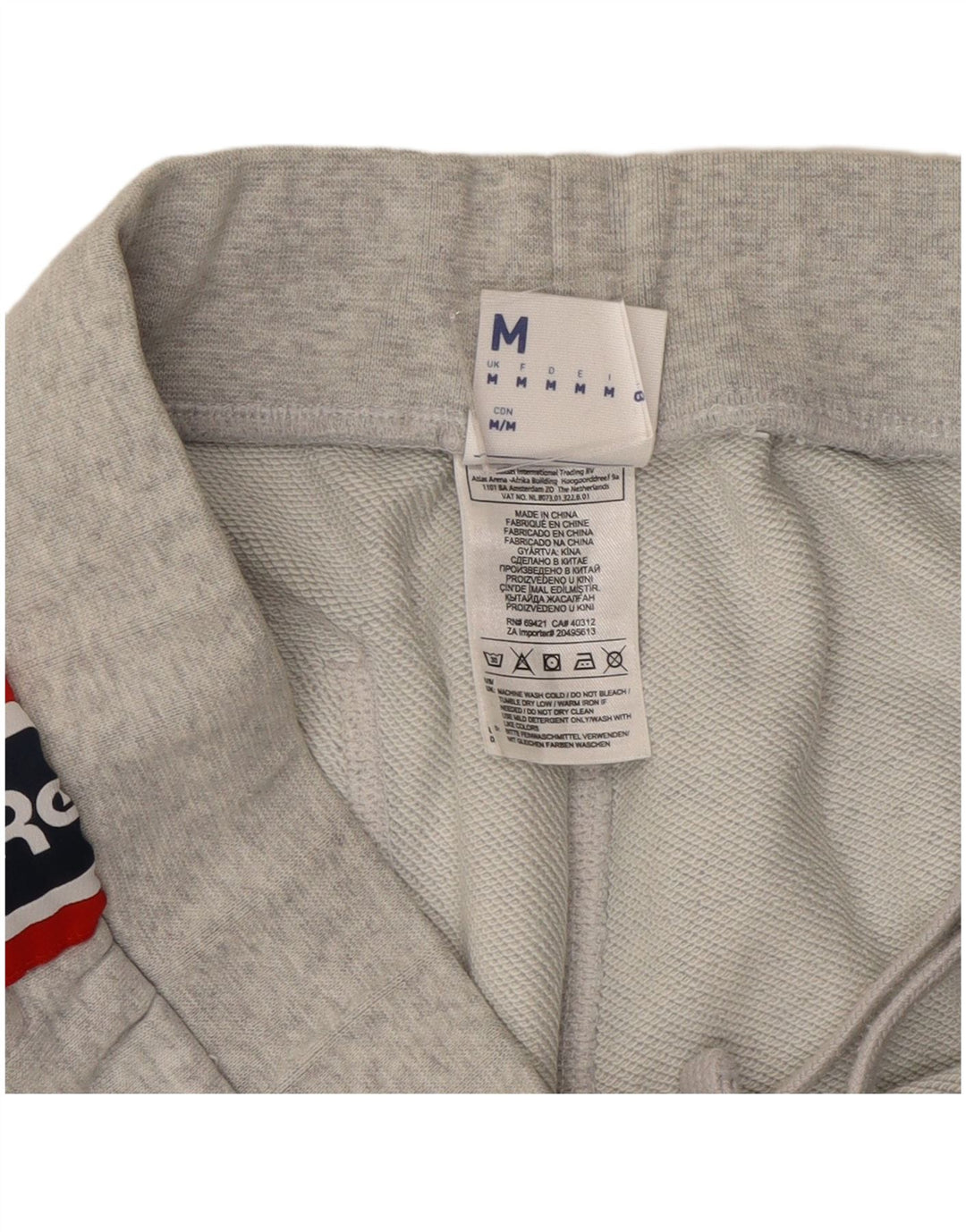 Ανδρική φόρμα γραφικής Reebok Παντελόνι Joggers Medium Grey Colourblock