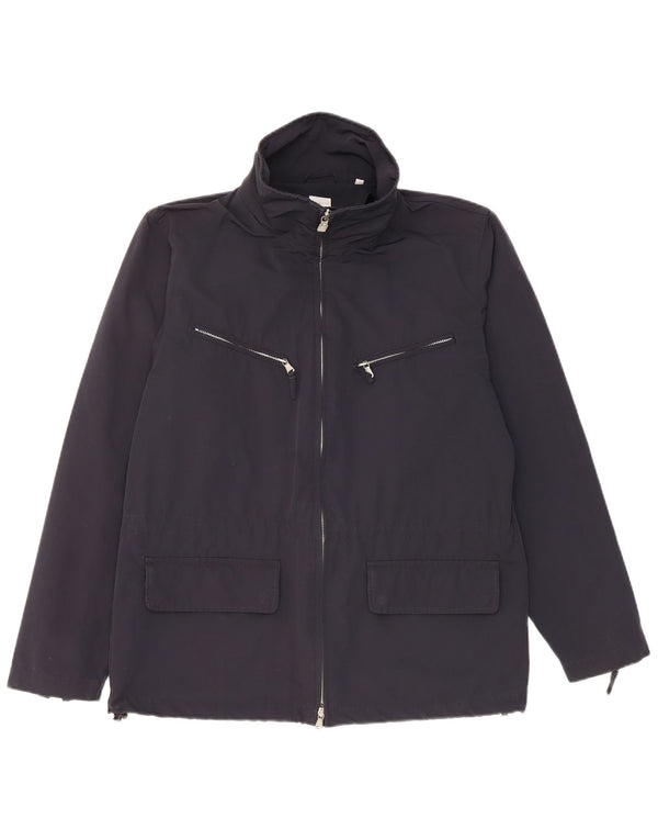 Aspesi Γυναικείο Utility Jacket UK 14 Medium Navy Blue Cotton