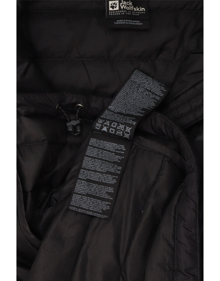 Jack Wolfskin Ανδρικό μπουφάν με επένδυση UK 42 XL μαύρο πολυεστέρα