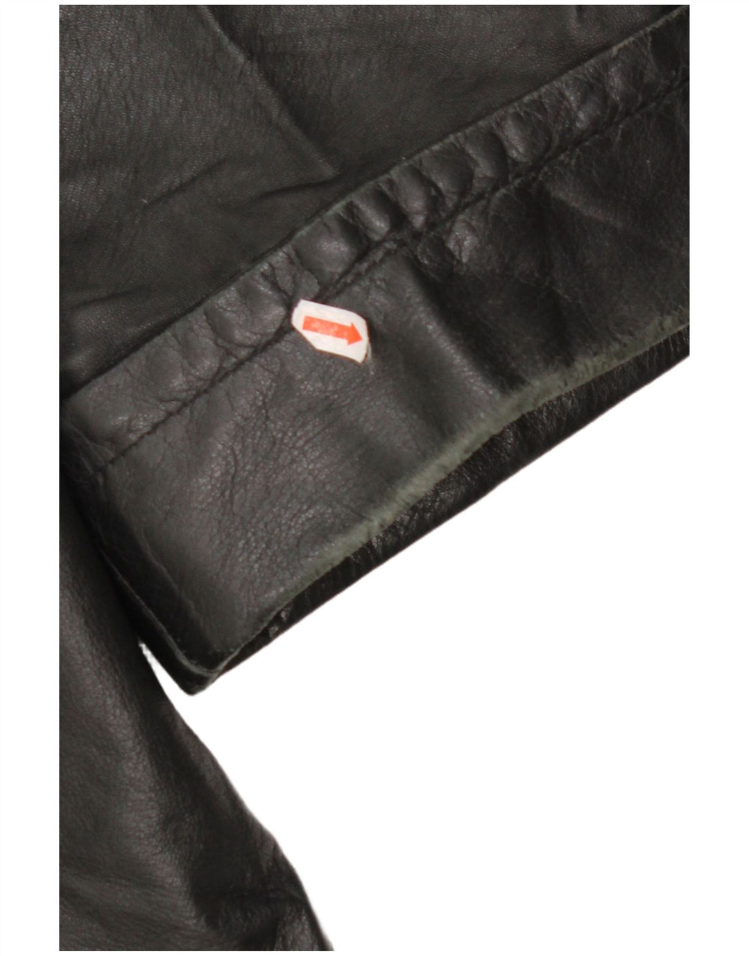 VINTAGE Γυναικείο Δερμάτινο Παλτό IT 48 XL Μαύρο