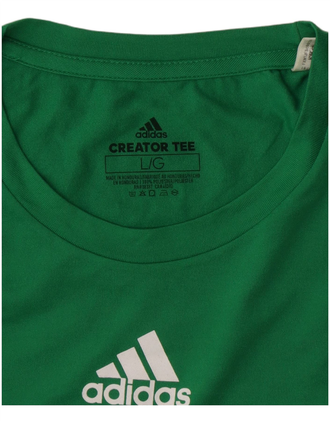 Γυναικείο T-Shirt Climalite ADIDAS Top UK 16 Large Green Polyester