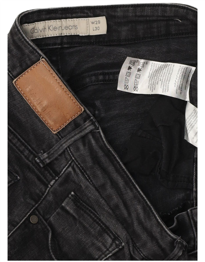 CALVIN KLEIN Γυναικείο Skinny Jeans W29 L30 Μαύρο βαμβακερό