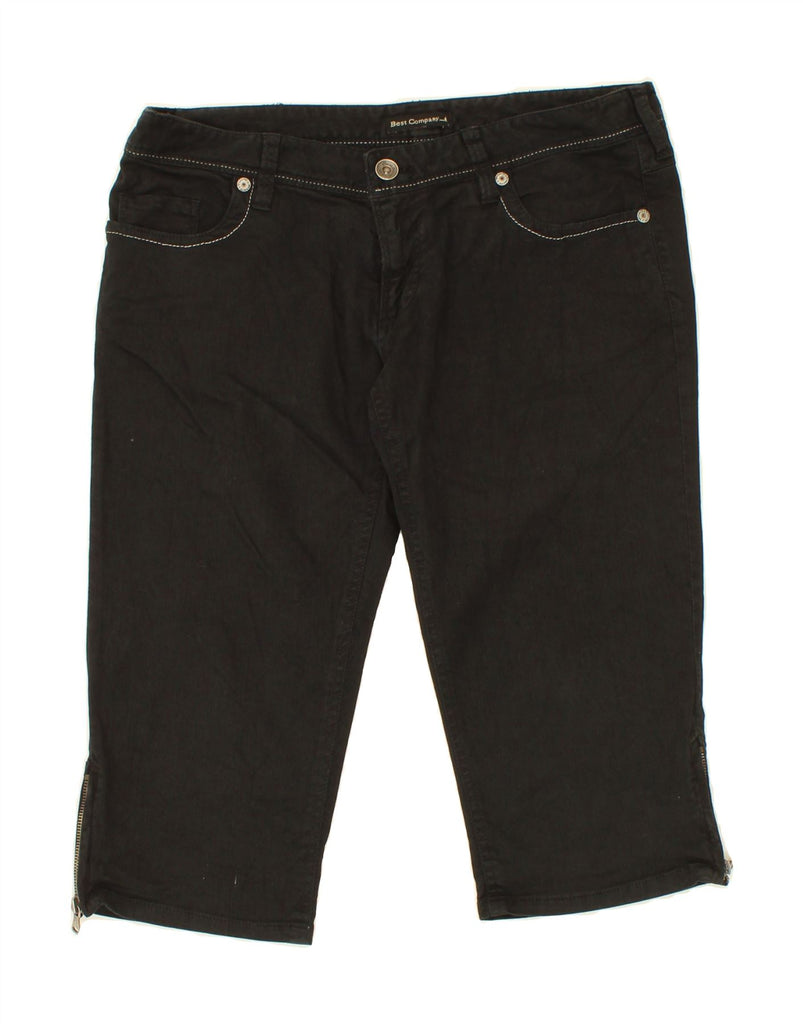 BEST COMPANY Womens Capri Jeans IT 46 Large W32 W17  Black Cotton Vintage Best Company and Second-Hand Best Company from Messina Hembry 