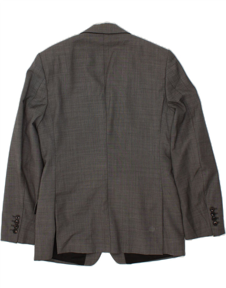 REISS Mens 1 Button Blazer Jacket UK 36 Small Grey Wool Vintage Reiss and Second-Hand Reiss from Messina Hembry 