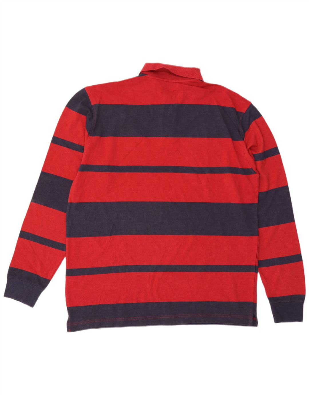 ASICS Ανδρικό μακρυμάνικο μπλουζάκι πόλο μεγάλο κόκκινο ριγέ βαμβακερό