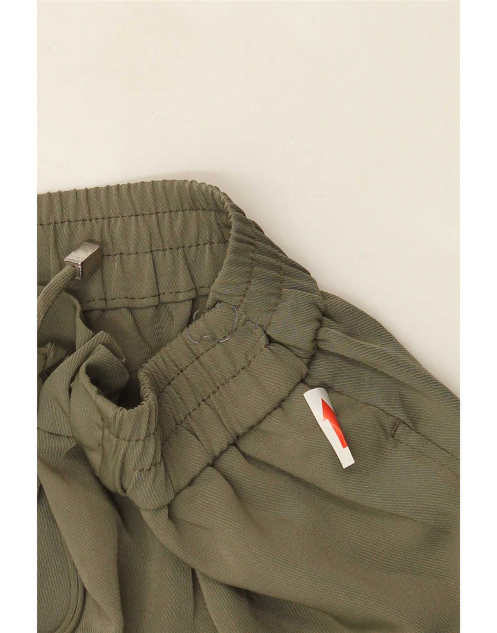 Zara Γυναικείο κωνικό cropped παντελόνι Large W32 L24 Khaki Polyester