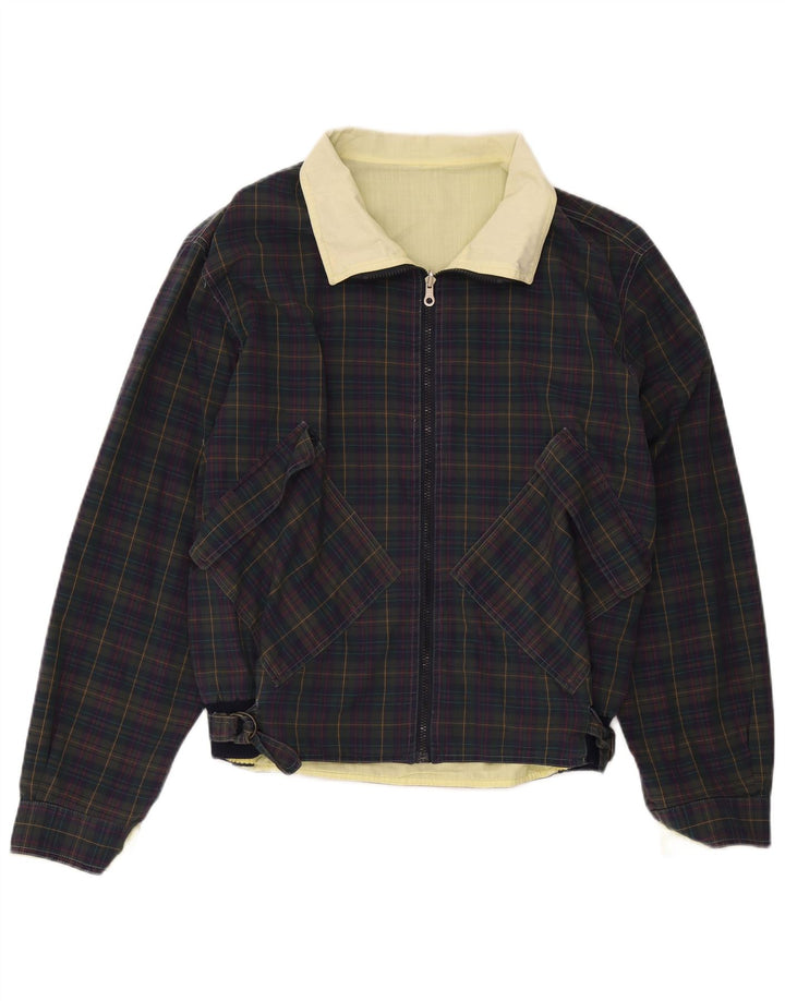 Vintage Ανδρικό μπουφάν μπουφάν UK 36 Small Navy Blue Check