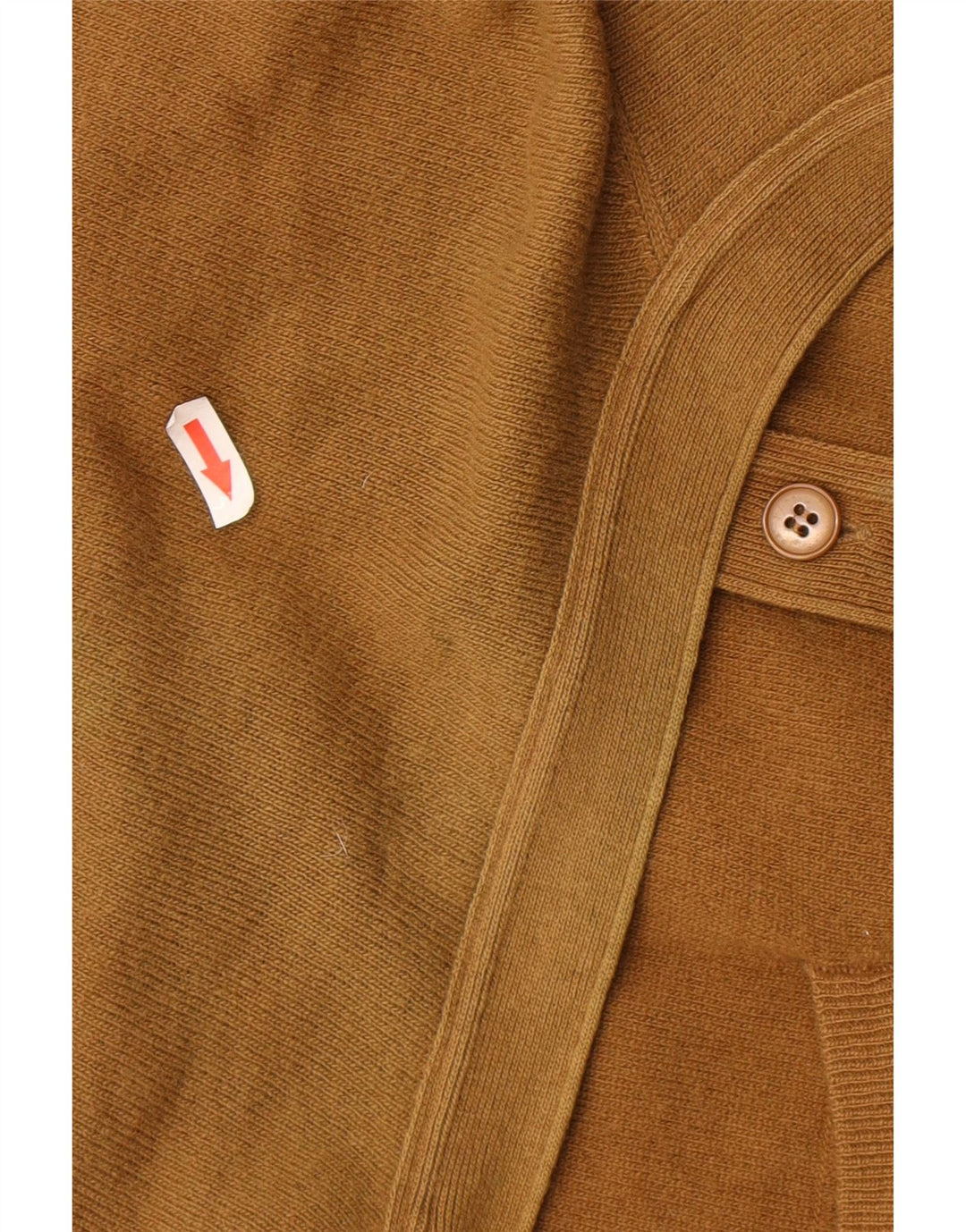 Ανδρικό πουλόβερ ζακέτα BENETTON IT 48 Μαλλί αρνιού μεσαίου καφέ