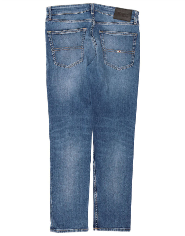 TOMMY HILFIGER Ανδρικό Slim Jeans W32 L30 Μπλε Βαμβακερό