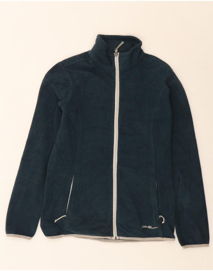 Eddie Bauer Γυναικείο Fleece Jacket UK 12 Medium Navy Blue Polyester
