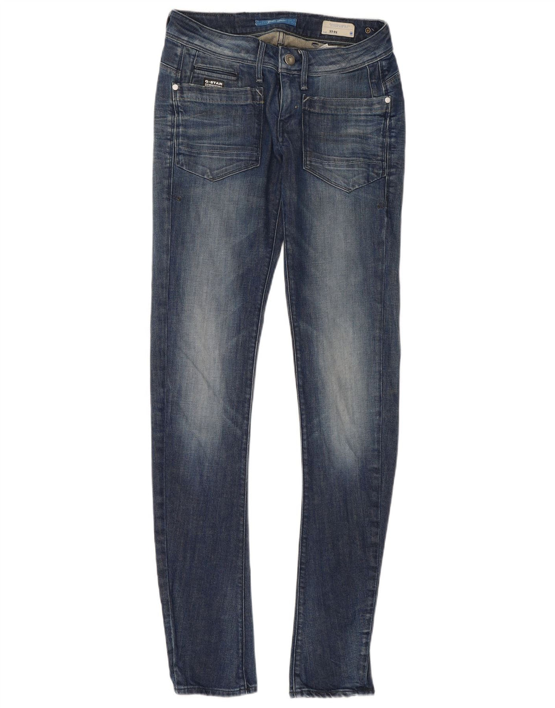 G-STAR Γυναικείο Super Slim Τζιν W28 L34 Μπλε βαμβακερό