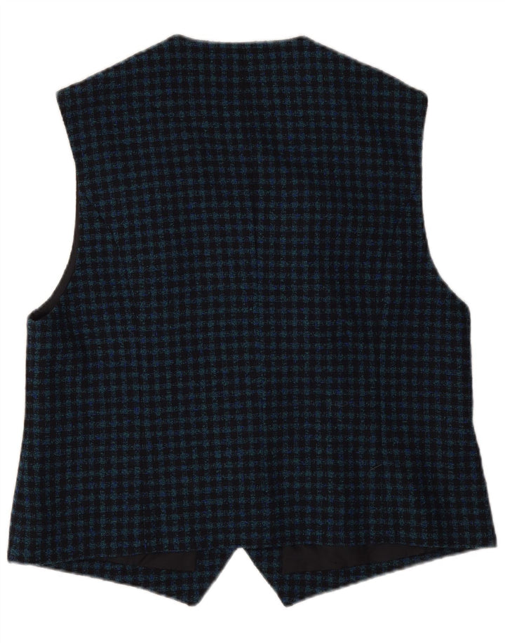 Delmod Γυναικείο Γιλέκο EU 44 XL Navy Blue Gingham New Wool