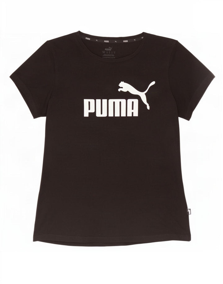 Γυναικείο γραφικό μπλουζάκι Puma Top UK 12 Medium Black