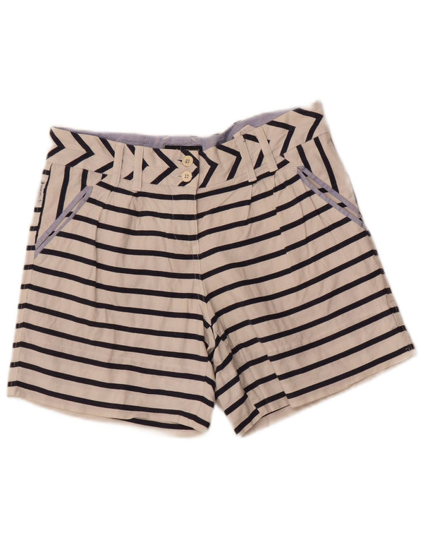 Armani Γυναικείο Ψηλόμεσο Σορτς EU 42 Large W28 Λευκό ριγέ