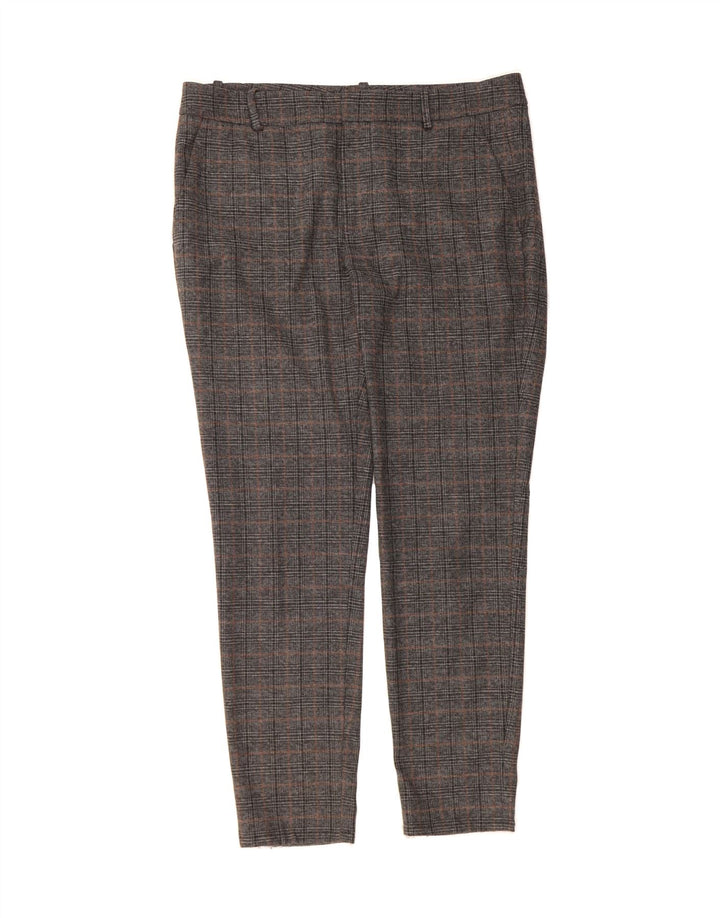 ZARA Womens Slim Suit Trousers EU 40 Medium W30 L30 Grey Check Vintage Zara and Second-Hand Zara from Messina Hembry 