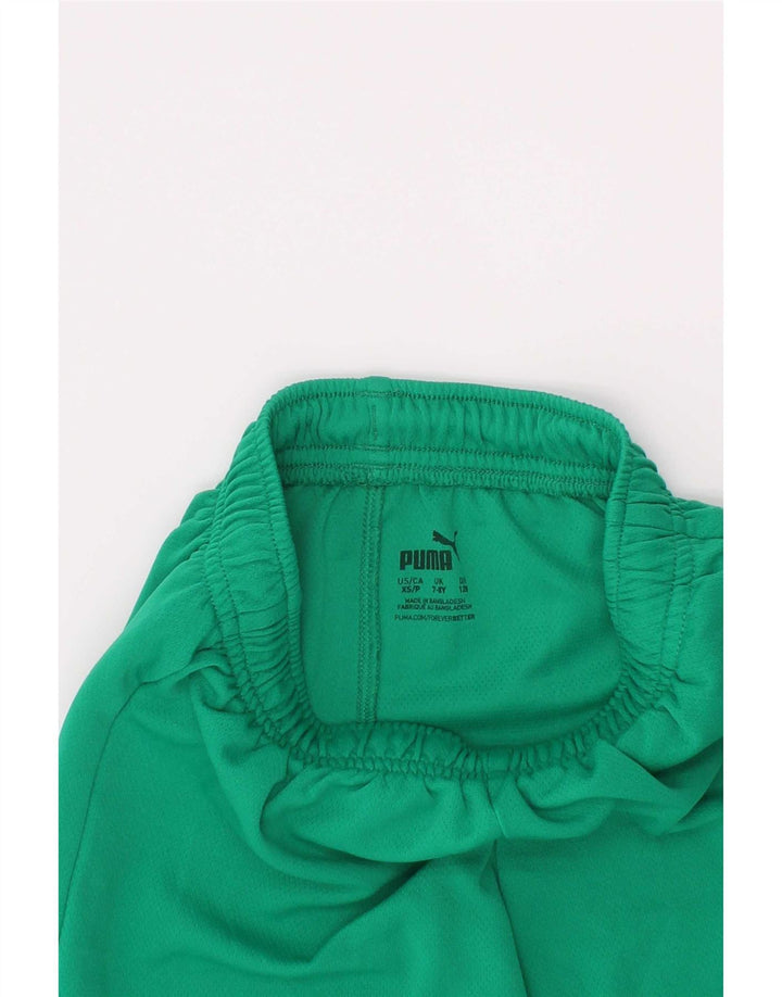 Puma Boys Sport σορτς 7-8 ετών πράσινο πολυεστέρα