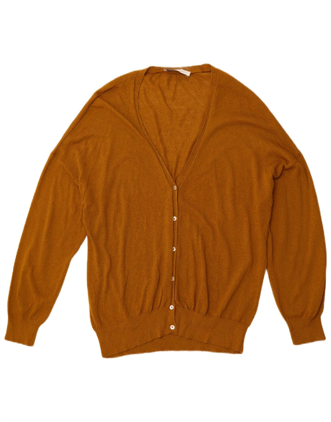 ZARA Γυναικεία Ζακέτα Oversized UK 10 Small Brown