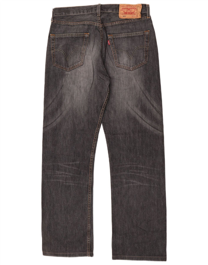 Levi's Mens 501 Straight Jeans W33 L30 Grey