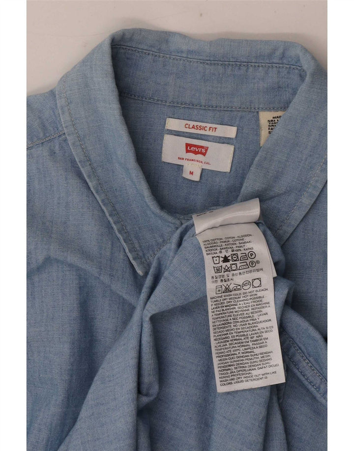 Γυναικείο πουκάμισο Levi's Classic Fit UK 14 μεσαίο μπλε βαμβακερό