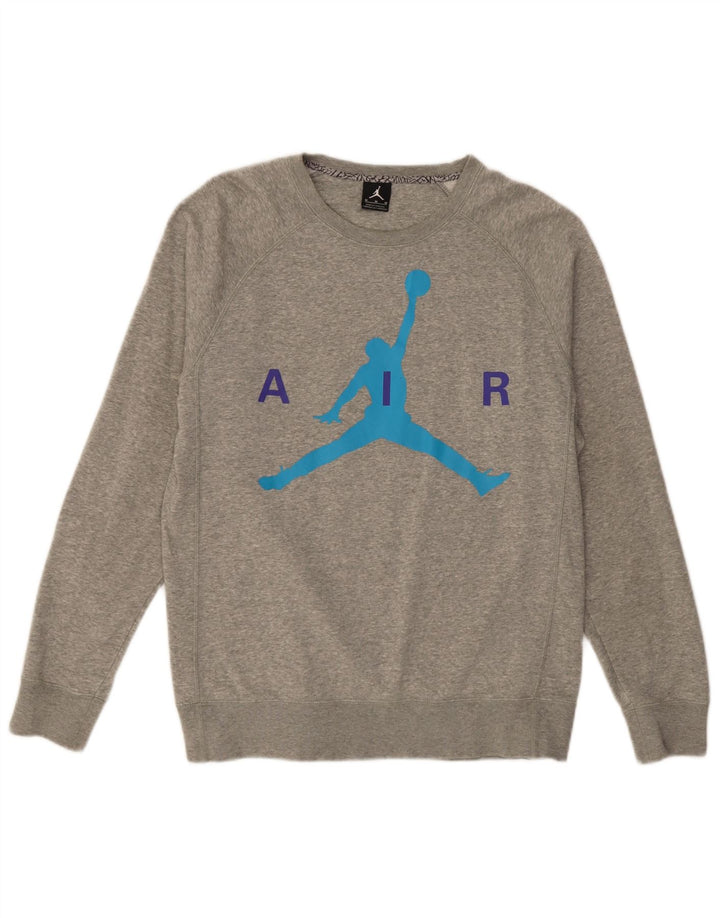 Ανδρικό γραφικό φούτερ Jordan Jumper Μεσαίο γκρι βαμβακερό