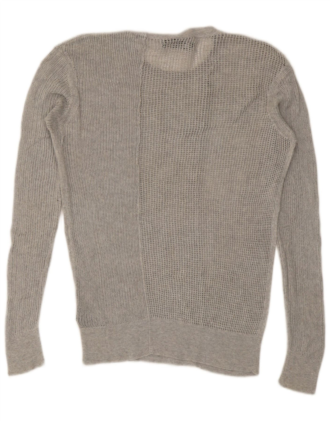 Πουλόβερ ALL SAINTS Ανδρικό See Through Crew Neck Jumper XS Γκρι βαμβακερό
