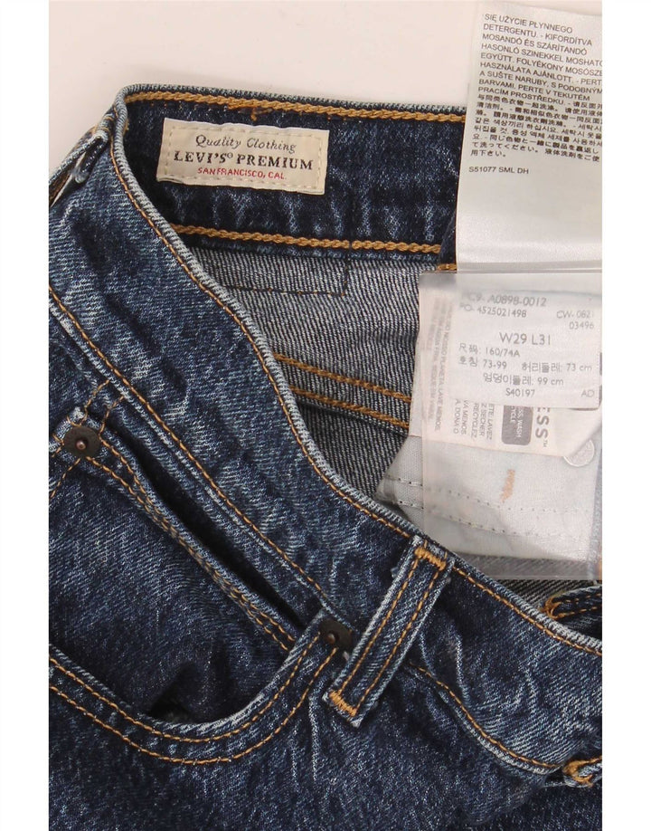 Ανδρικό τζιν Levi's Slim Straight W29 L31 Navy Blue Cotton